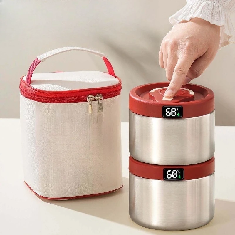 In winter, the super long thermal insulation lunch box bag for primary school students can be heated in a microwave oven