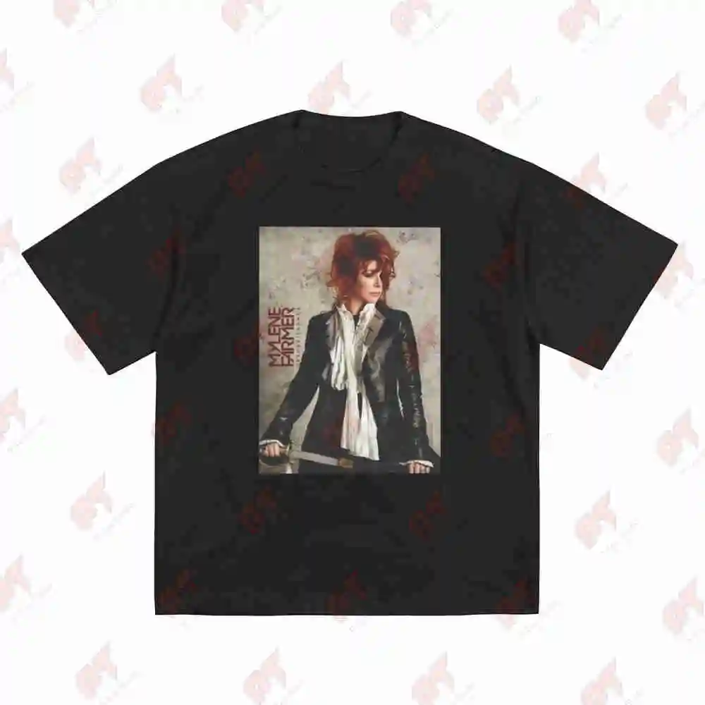 Disobedience Mylene Farmer Short Sleeve Tee 100% Cotton T-Shirt