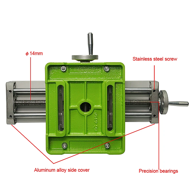 Micro precision LY6350 multifunctional milling machine table drilling fixture workbench X y axis adjustment coordinate workbench