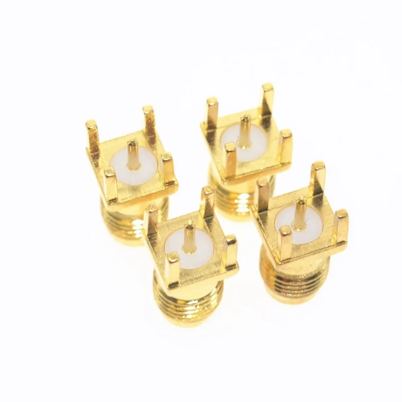 Hot End Launch PCB Mount SMA Female Plug Straight RF connector Adapter antenna SMA connector 5PCS