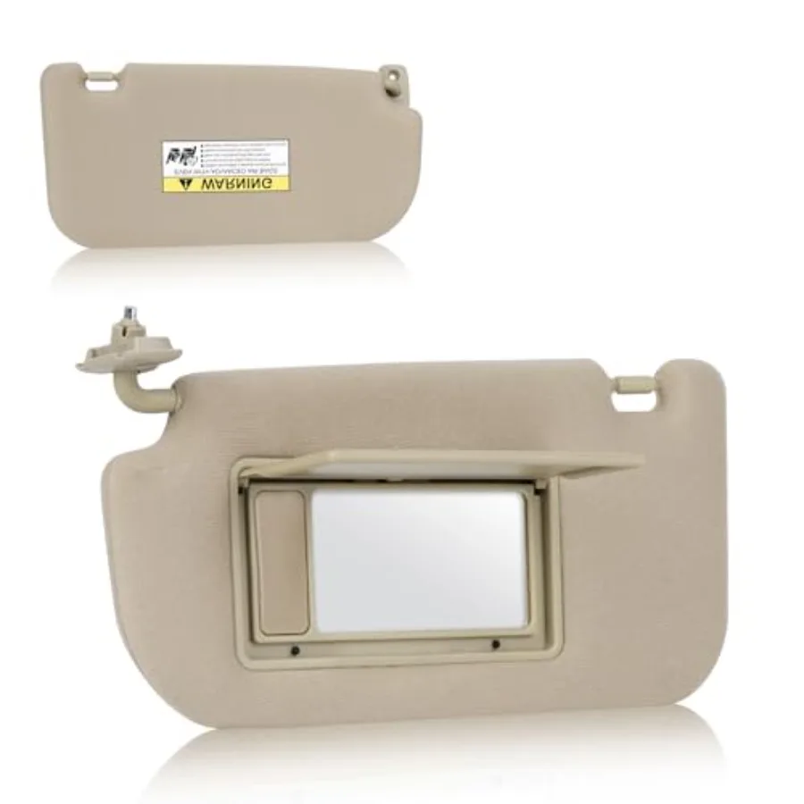 

Left Driver Side Sun Visor Without Light Fit for KIA Sportage 2005 2006 2007 2008 2009 2010 Replaces for 5202-1F090EZ Beige
