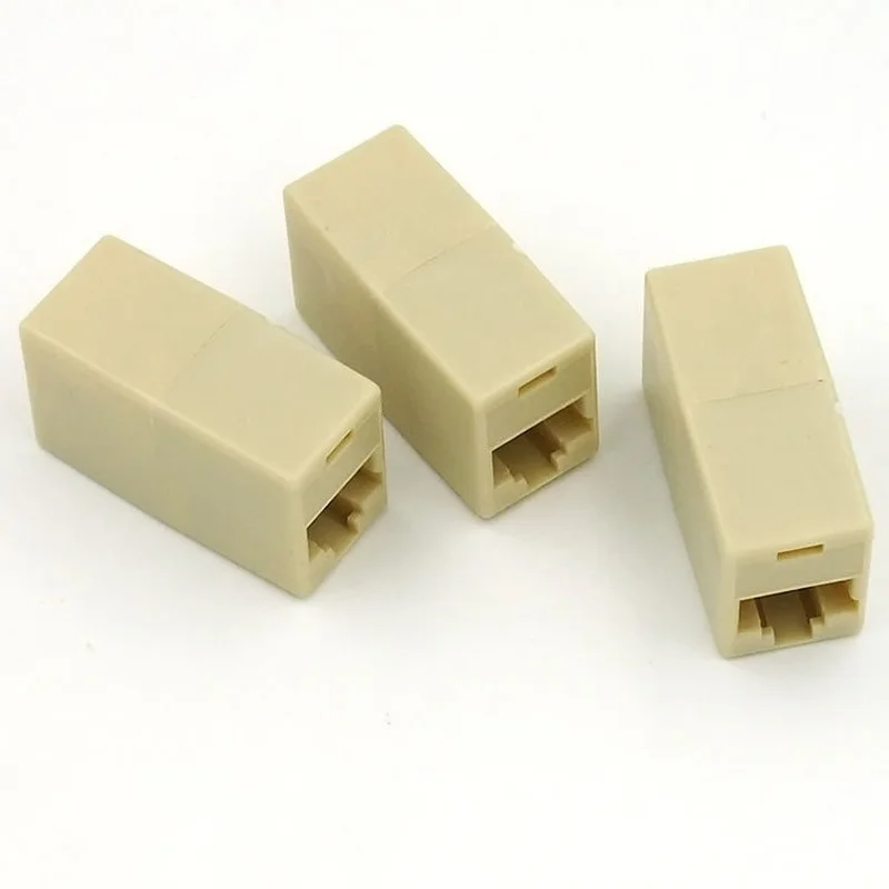 10pcs New Alloy Internet Tools RJ45 CAT5 Coupler Plug Adapter Network LAN Cable Extender Connector