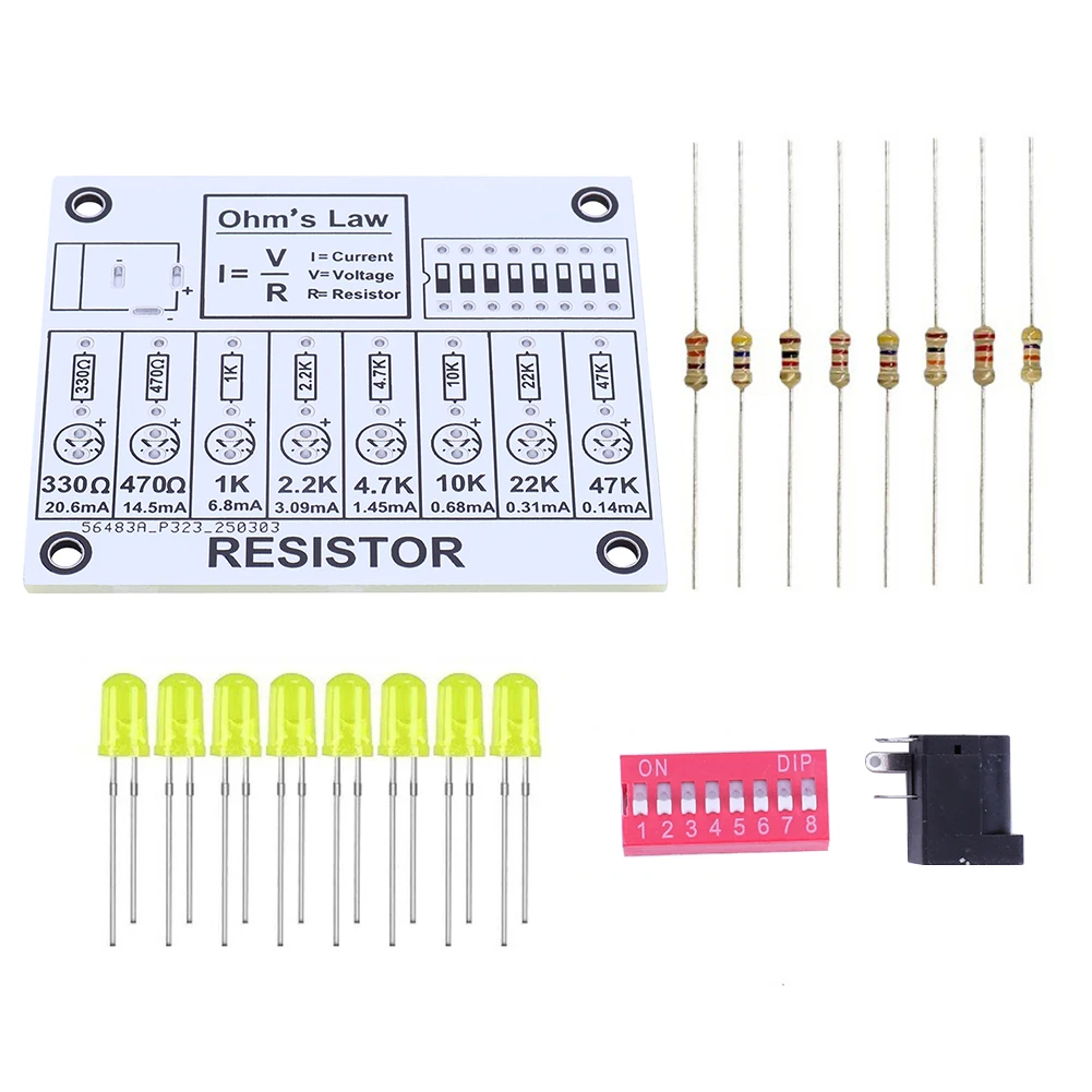 Soldering Practice Kit DIY Electronic Circuit Project Resistor Learning Board Electronics Training Board
