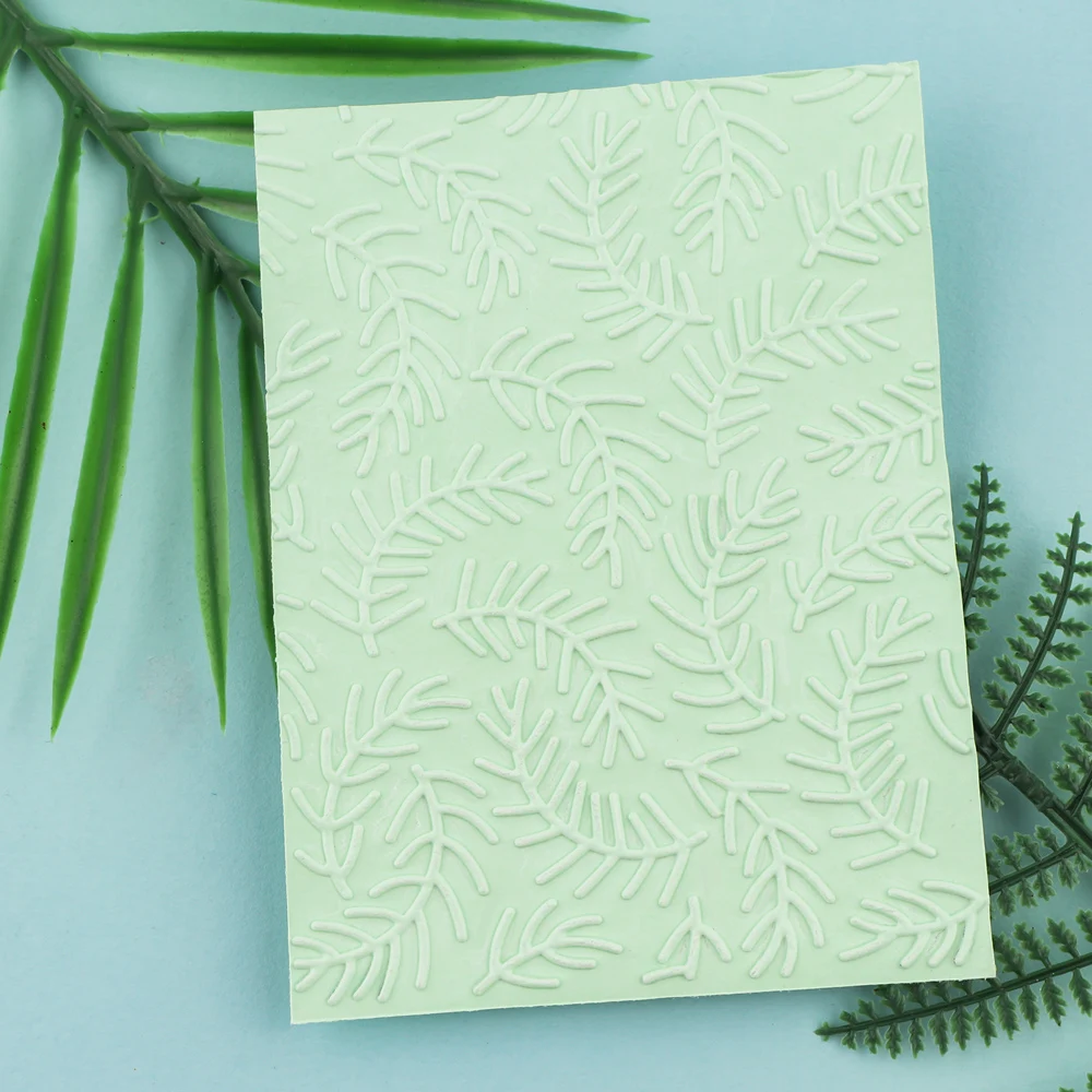 3D Embossing Folder Fruit Foliage Leafy Background Pattern for DIY Scrapbooking Paper Card Adding Textured Album Decor Crafting