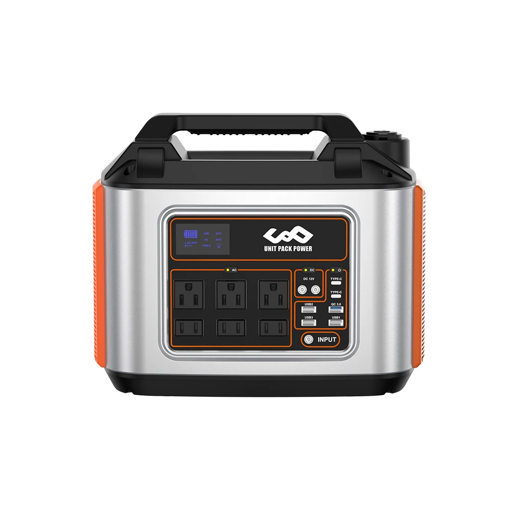 

500W Portable Power Station 486Wh Solar Generator Backup Battery Pack with 110V/500W AC Bank Outdoor Generators