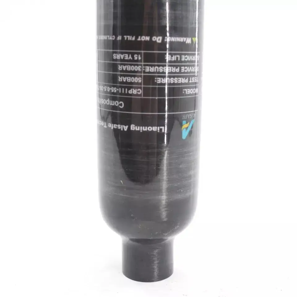 Imagem -05 - Garrafa de Aço Cilindro Fibra Carbono Pcp Tanque Portátil M18 1.5 Rosca 4500psi 30mpa 0.5l 500cc