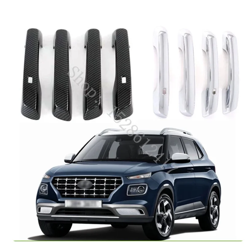 For Hyundai Venue 2020 2011-2026 ABS Door Handle Cover car door handle protector trim Overlay Molding Garnish car-styling