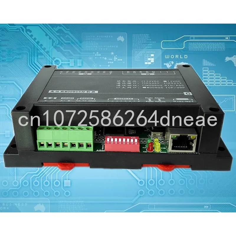 8AI4AO وحدة الإدخال والإخراج التناظرية إيثرنت RS485 RJ45 232 واجهة Modbus المراقب المالي