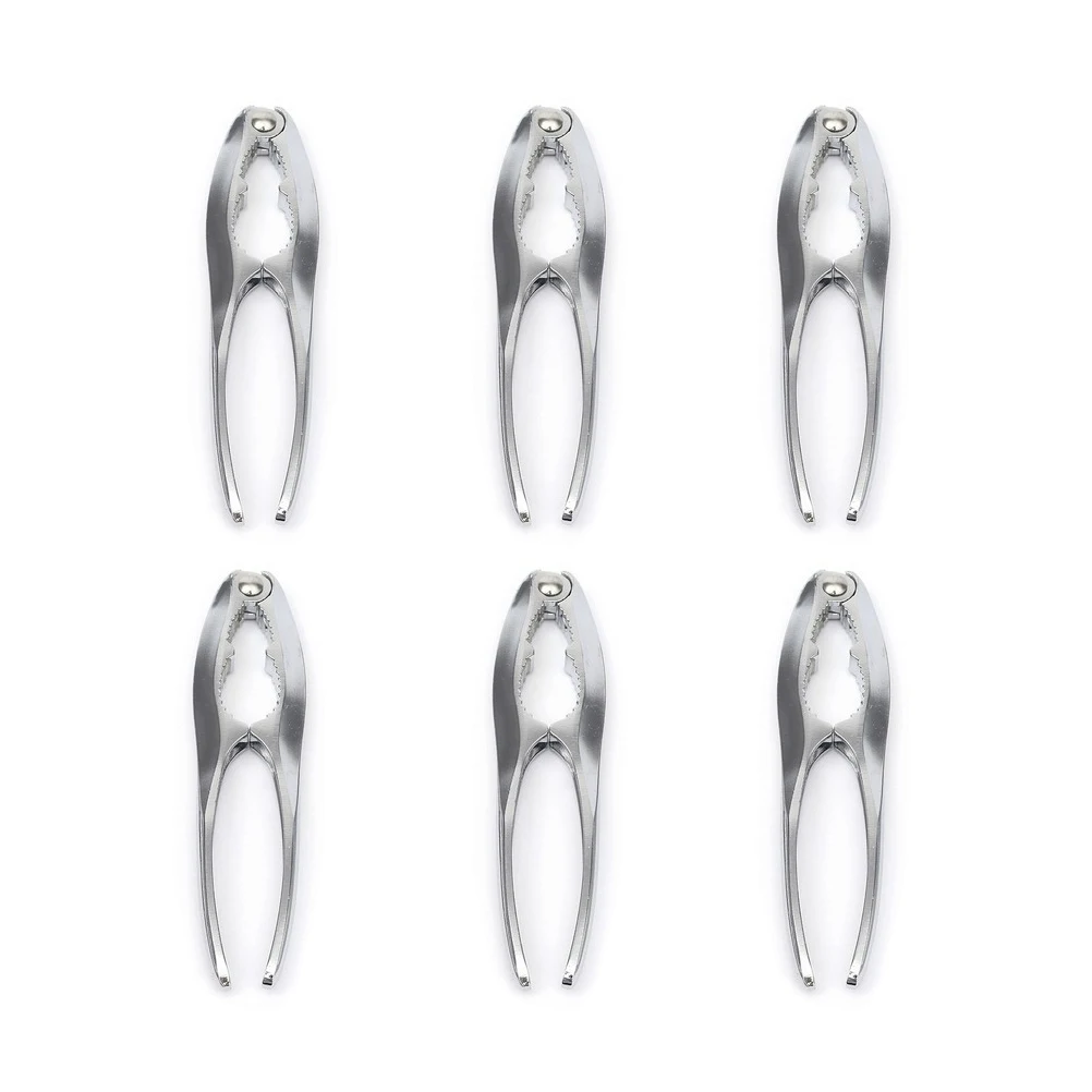 

6pcs Seafood Tool Set Crab Claw Nut Cracker Lobster Opener Shellfish Picks Stainless Steel Forks Zinc Alloy for Lobsters