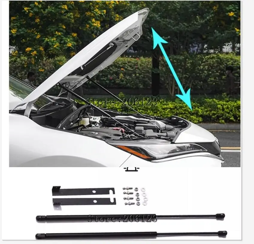 For Toyota Harrier Venza 2020-2023 Car Bonnet Hood Lift Hydraulic Rod Strut Spring Shock Bars Bracket Car-styling