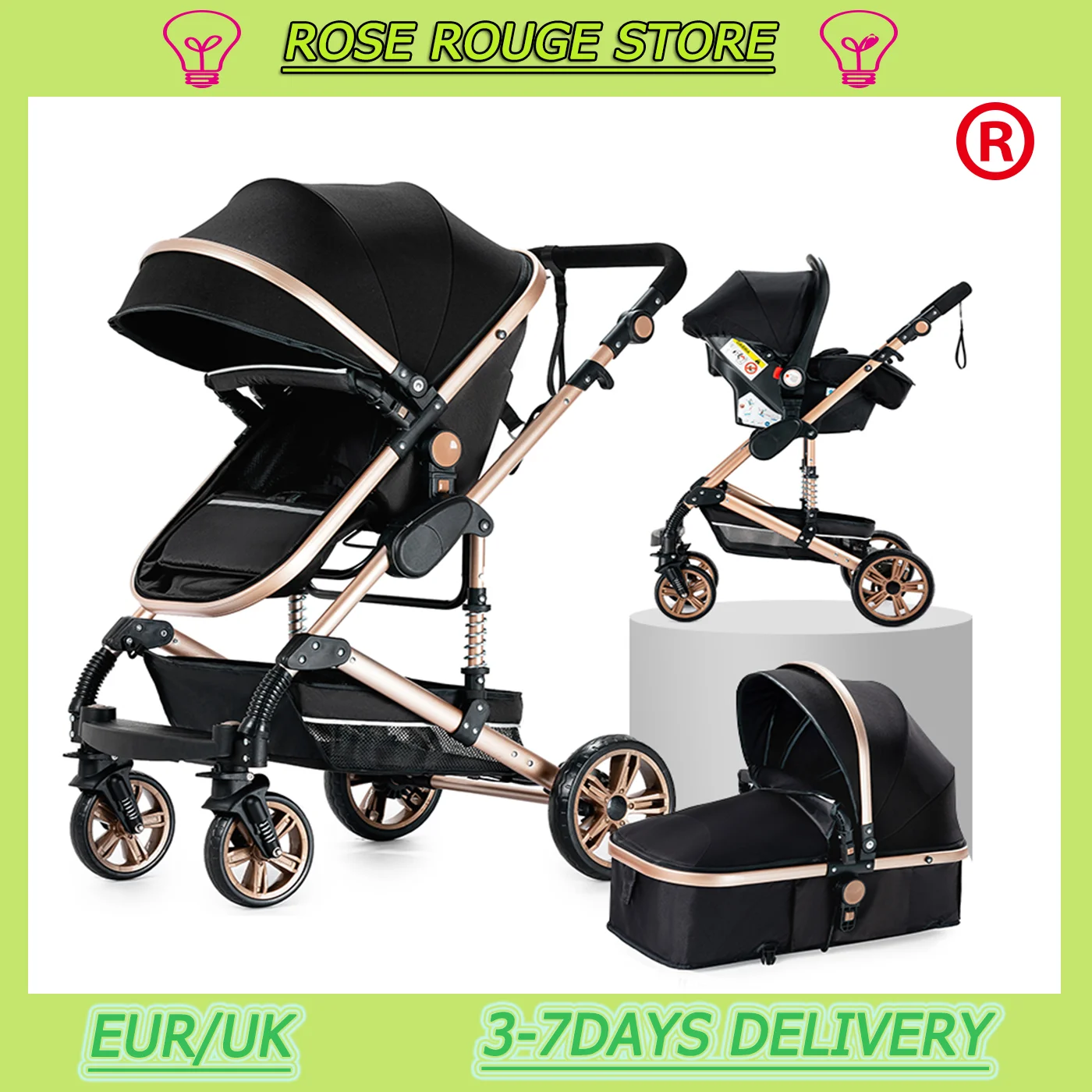 Bebek arabası seyahat arabası hafif strollers 3 in 1 arabası bebek yürüteci bebek arabası bebek arabası araba yenidoğan bebek için