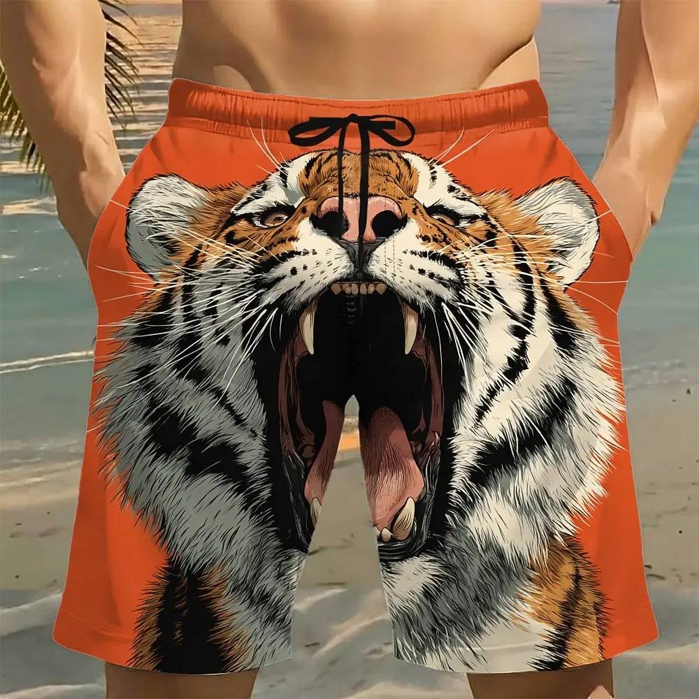 Mens Swim Trunks Quick Dry Bathing Suit With Mesh Liner Zipper Pockets Casual Beach Surf Board Shorts