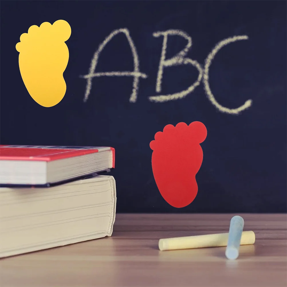 

1Set Hand and Foot Paperboard Cutouts Spring Colored Paper Decorations DIY Room Wall Art Classroom Bulletin Board