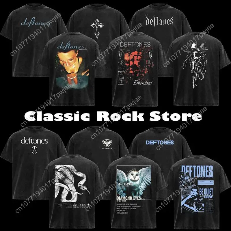 

[Collection] Retro Limited Deftones Entombed Heavy Metal Shirt, Deftones rock band shirt metal band shirt rock tour t-shirt