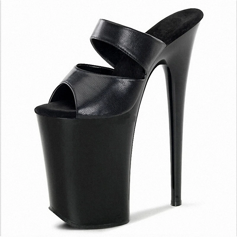french bulldog womens 26cm slippers peep toe platform Roman 10inch Stiletto Heels rhine stone Elegant wedding shoes sexy party
