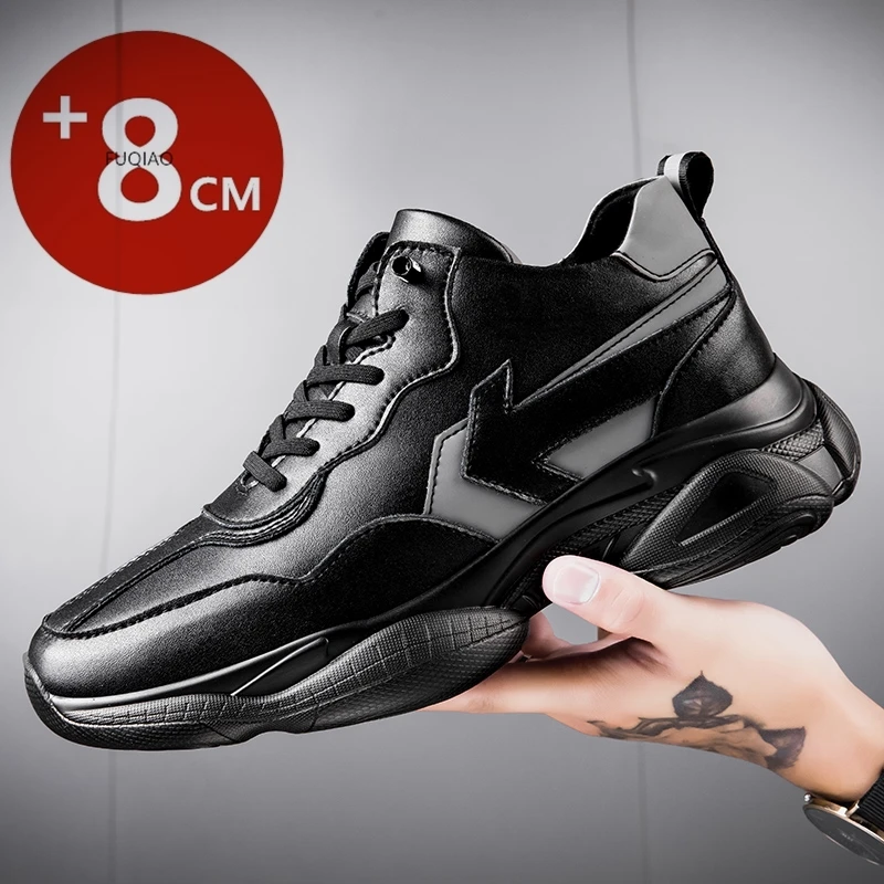 

Мужские кроссовки-увеличители роста на 8 см, дышащие, для увеличения роста, спортивные