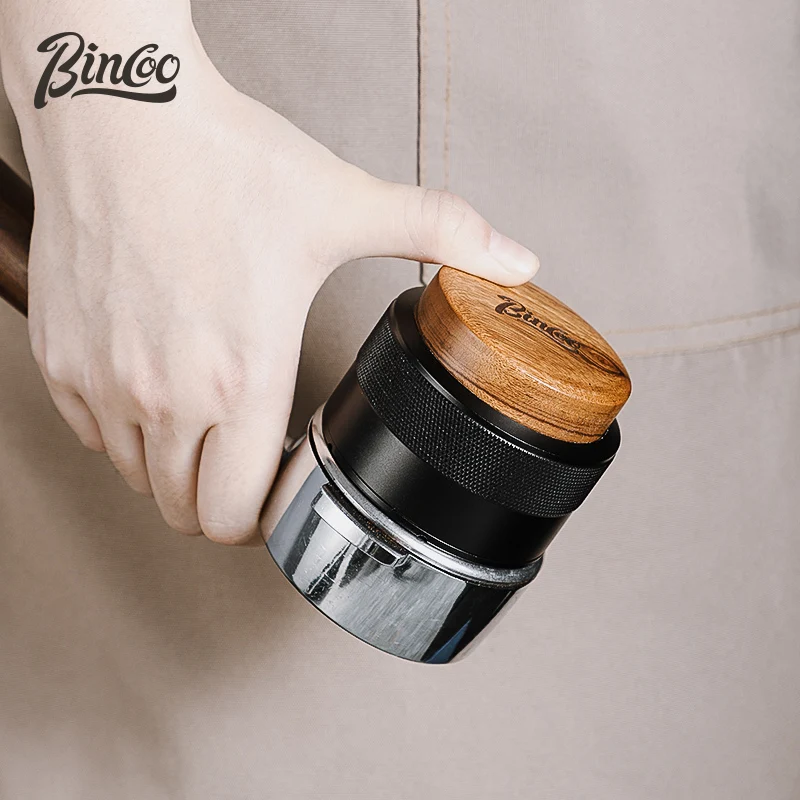 Imagem -04 - Bincoo Espresso 304 51 Mm58 mm Macaron Coffee Tamper Distribuidor de Café Ferramenta Niveladora com Três Inclinações Angulares Aço Inoxidável