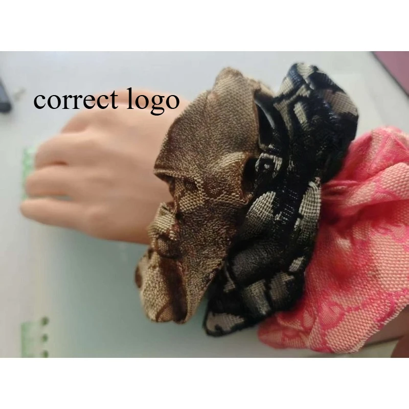 

Classic Fabric Scrunchies – Luxury Monogram Hair Tie for Ponytails