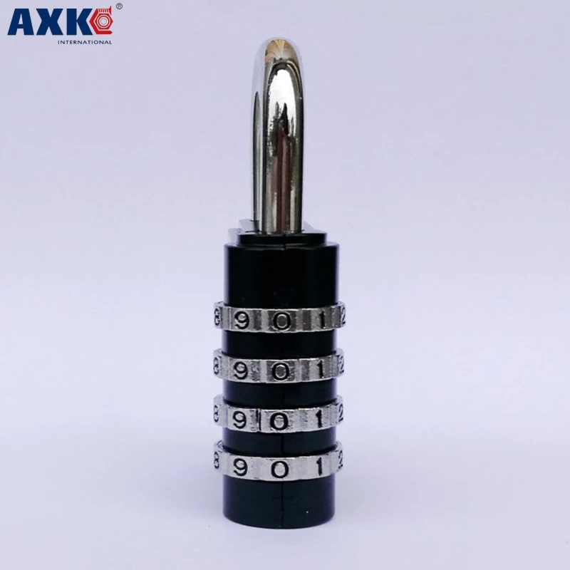 Axk 4 Dial Digit Password Lock Combination Suitcase Luggage Metal Code Password Lock Padlock Zinc Alloy Coded Lock Keyed Padlock