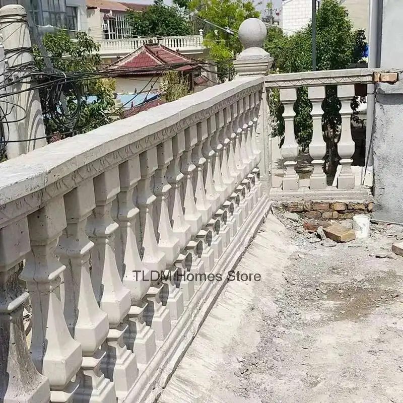 European Roman Column Railing Mold Villa Home Balcony Guardrail Mold Cast-in-place Fence Cement Column Model Garden Buildings