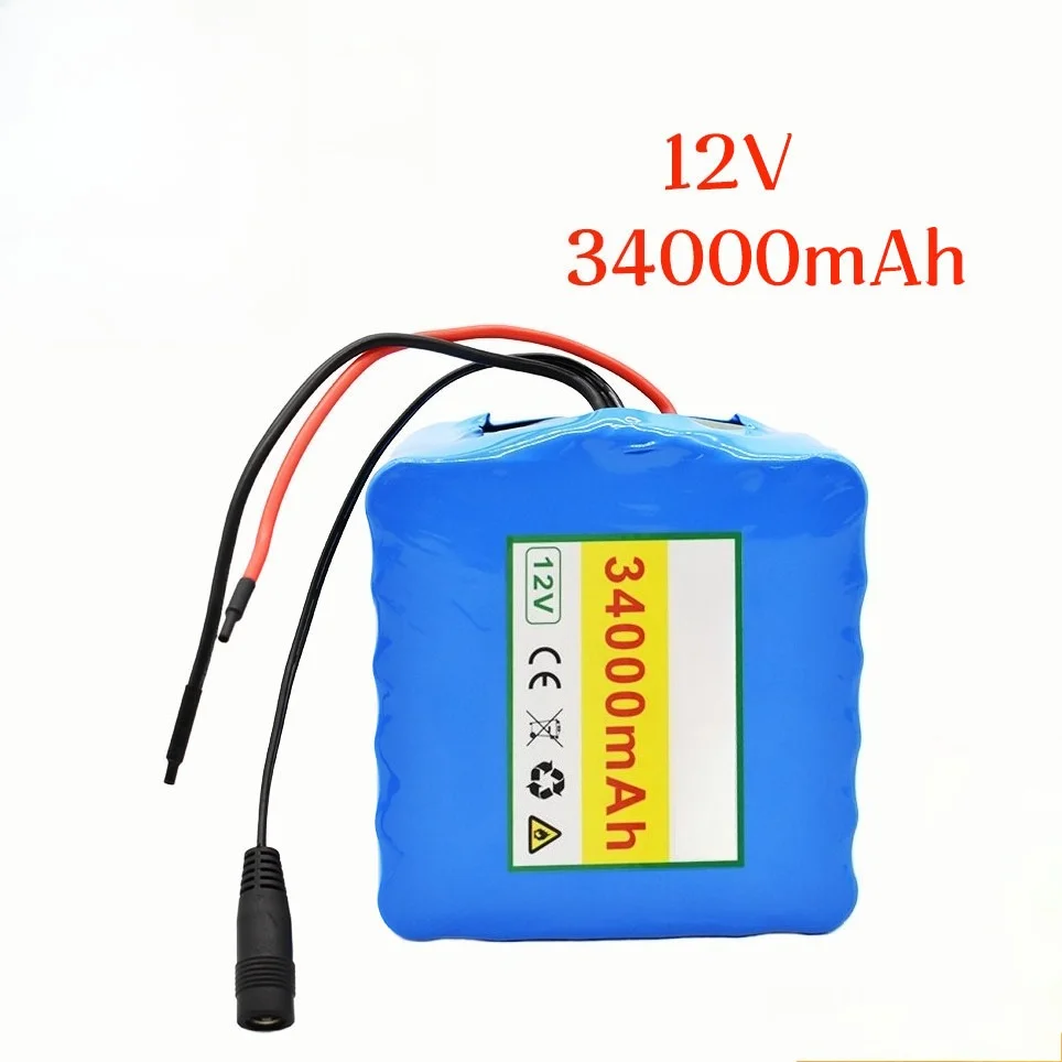 

12 В 34 Ач 3S12P литиевый аккумулятор для инвертора/ксенонового света/тележки для гольфа, литий-ионный аккумулятор, защита от перезаряда