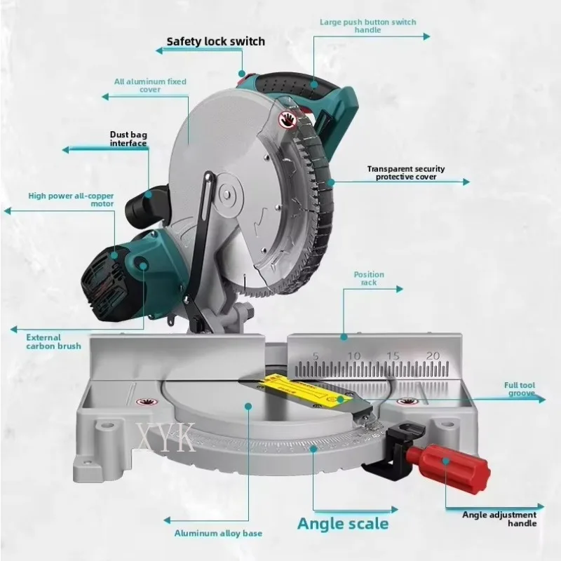 Multipurpose Industrial Saw 10 Inch Design Smooth Cutting Perfect For Workshop Production Material Trimming And Long Term Using