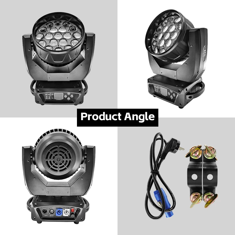 19 focusing 15W bee-eye LED beam shaking head lights Wedding bar stage light 4-in-1 dyeing lights