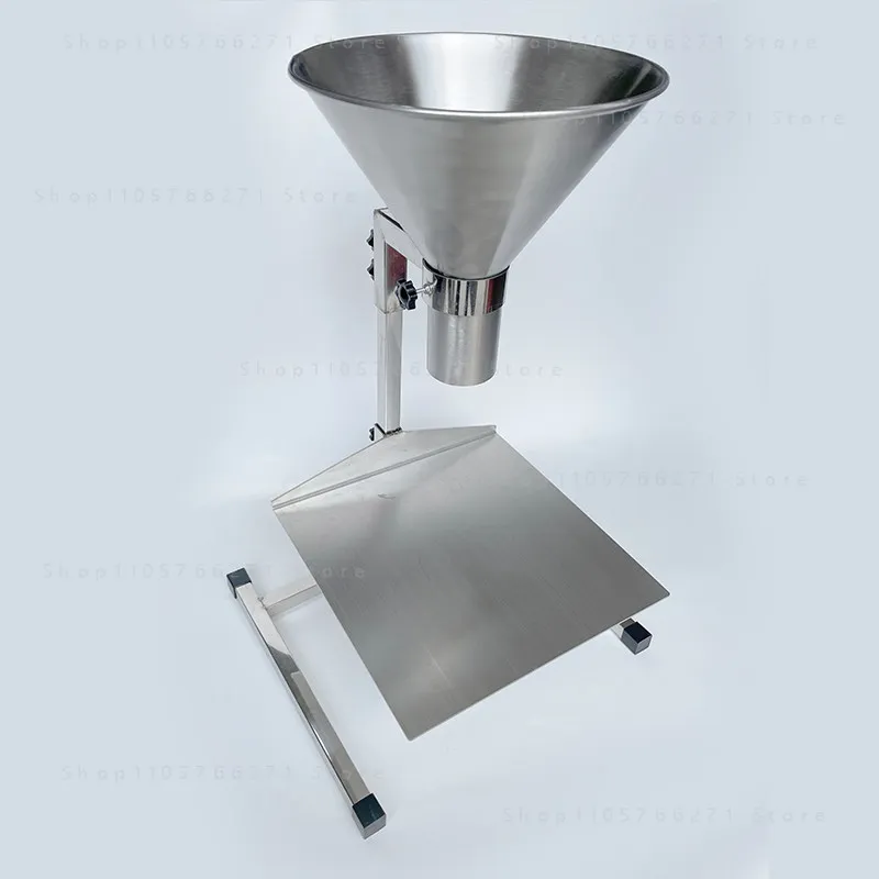 Stand-Mounted Vacuum Bag Filling Funnel, Large-Capacity Dispenser with Flow Control Valve for Easy Dispensing
