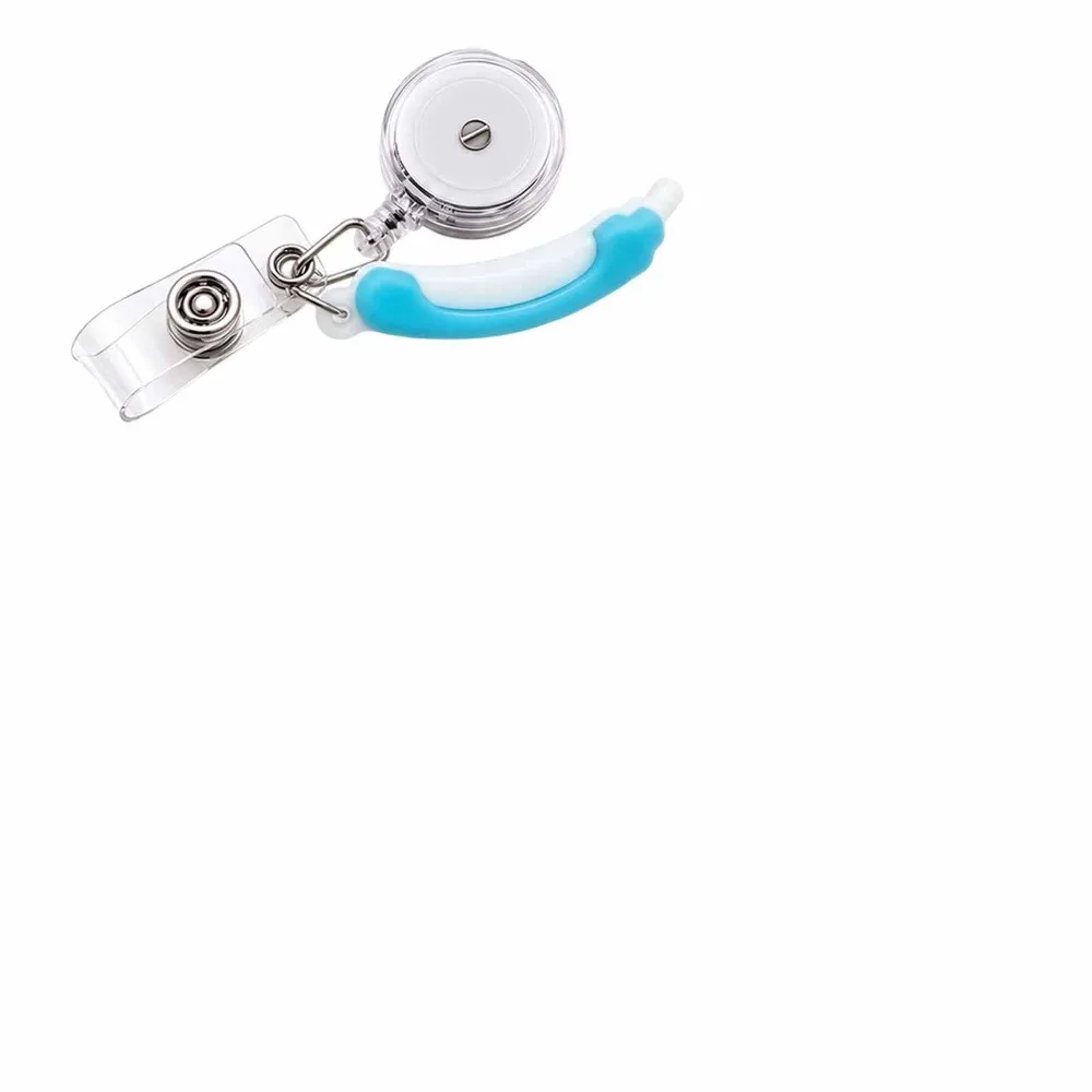 Unique Retractable Retractable Badge Reel Transparent Lightweight Badge Holder Clip Durable Portable ID Badge Holder Student