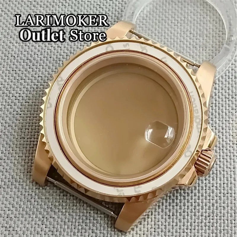 LARIMOKER-Boîtier de montre en acier inoxydable, 40mm, verre saphir, NH35 NH36 NH34 ETA2824 2836 DG2813 3804 ata yota 8205 8215