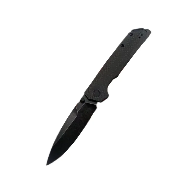 Paodin Kes 2038 포켓 접이식 칼, D2 블레이드, 탄소 섬유, PEI 핸들, 전술 사냥, 캠핑, EDC 생존 도구