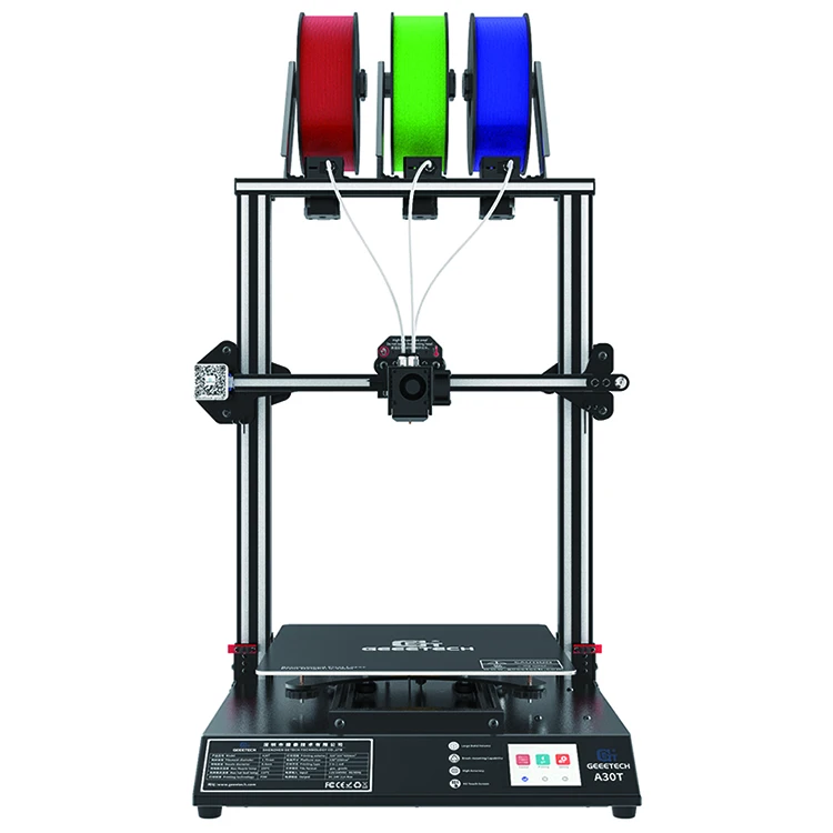 Geeetech Multi Color Mix  3D Printing 3 in 1 out triple extruder 3d color printer Large   three colors  