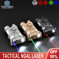 WADSN Tactical NGAL LED White Flashlight Green Blue Red Dot Laser IR Aiming For 20MM Rail Airsoft  Weapon Hunting Accessories