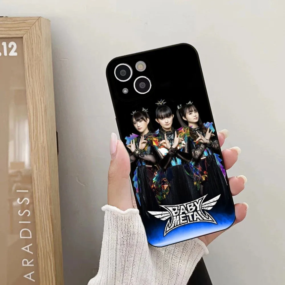 Babymetal Japanese Rock Phone Case For iPhone 15,14,13,12,11 Plus,Pro,Max,XR,XS,X,7,8 Plus,SE,Mini Silicone Soft