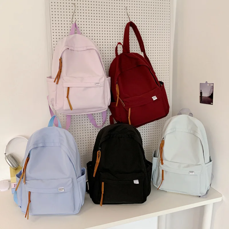 Tas Ransel Kapasitas Besar 2025 Baru untuk Wanita, Cocok untuk Siswa SMP dan SMA, Ransel Serbaguna Sederhana Berkualitas Tinggi