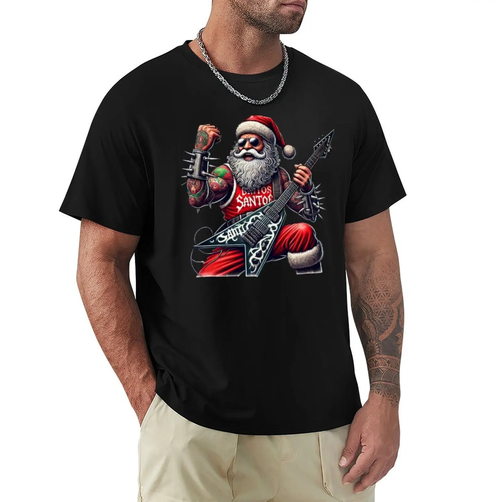 

Heavy Metal Christmas T-Shirt affliction shirts graphic shirts Blouse mens t shirts