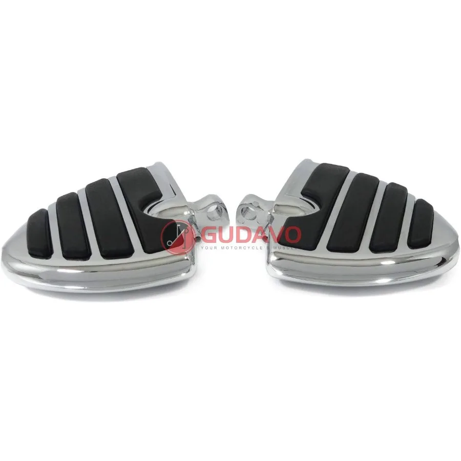 

Хромированная алюминиевая подножка заднего пассажира, педаль с креплениями для обновления подставки для ног заднего пассажира мотоцикла, совместимая с Y