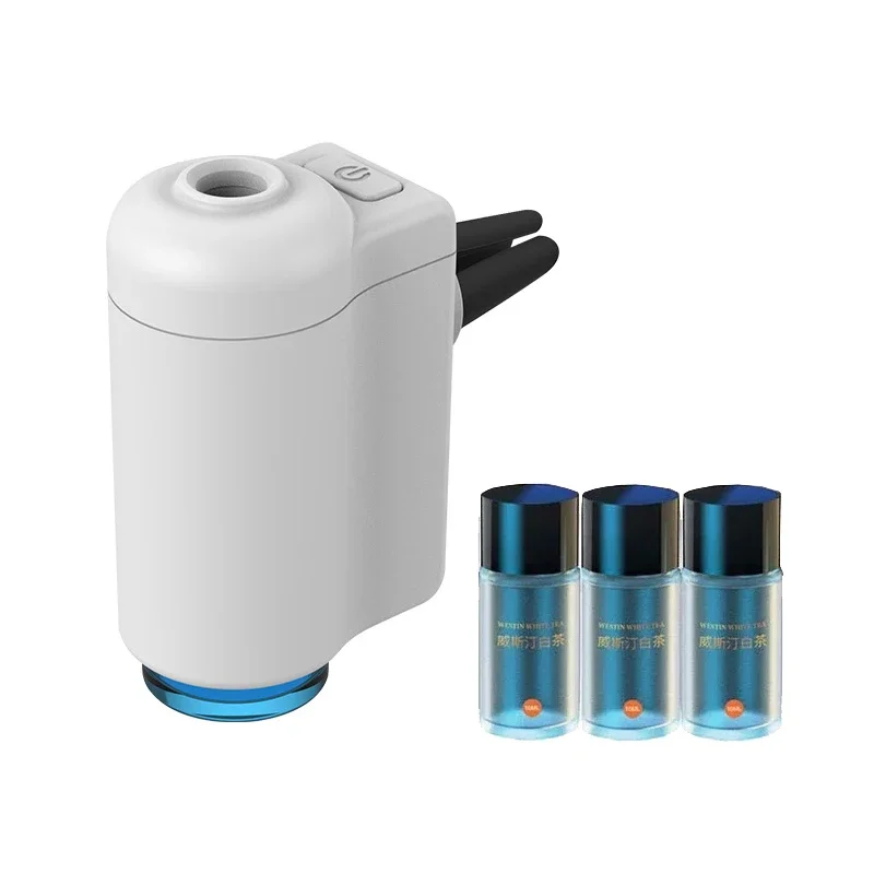 Ultrasonic Essential Oil Diffuser Mini Electric Waterless Vent Clip Car Air Freshener Diffuser USB Smart Spray Scent Diffuser