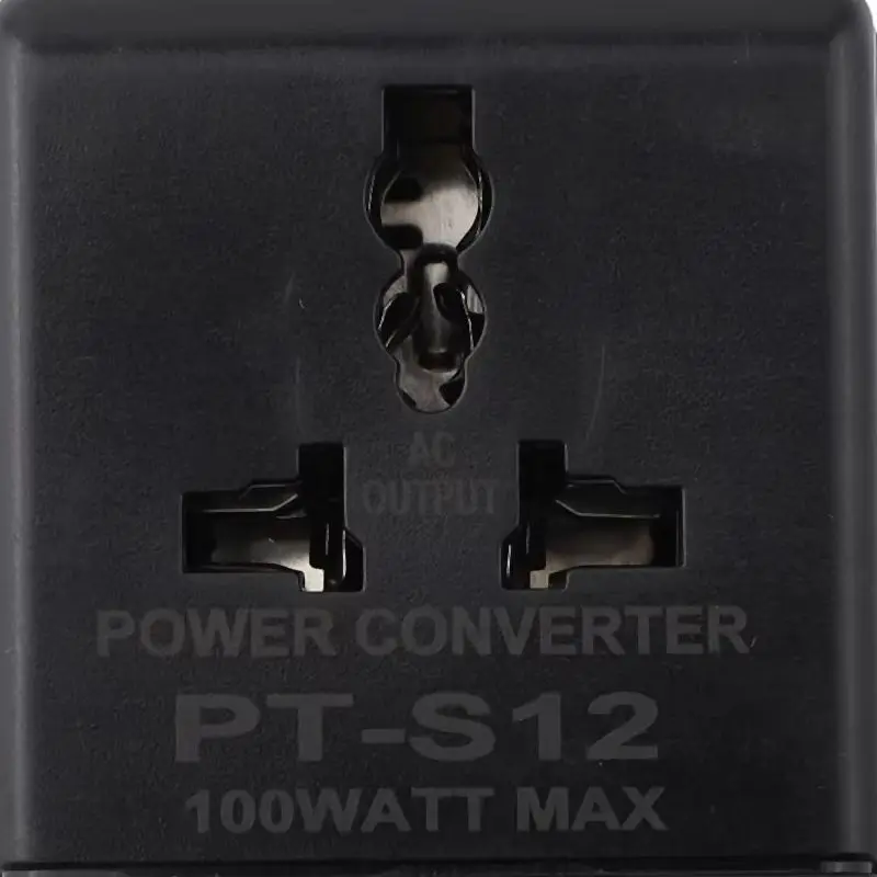 Travel Adapter Voltage Converter For Travel 110 120v To 220 240v Converter Color Black Frequency 55-60HZ Power Converter