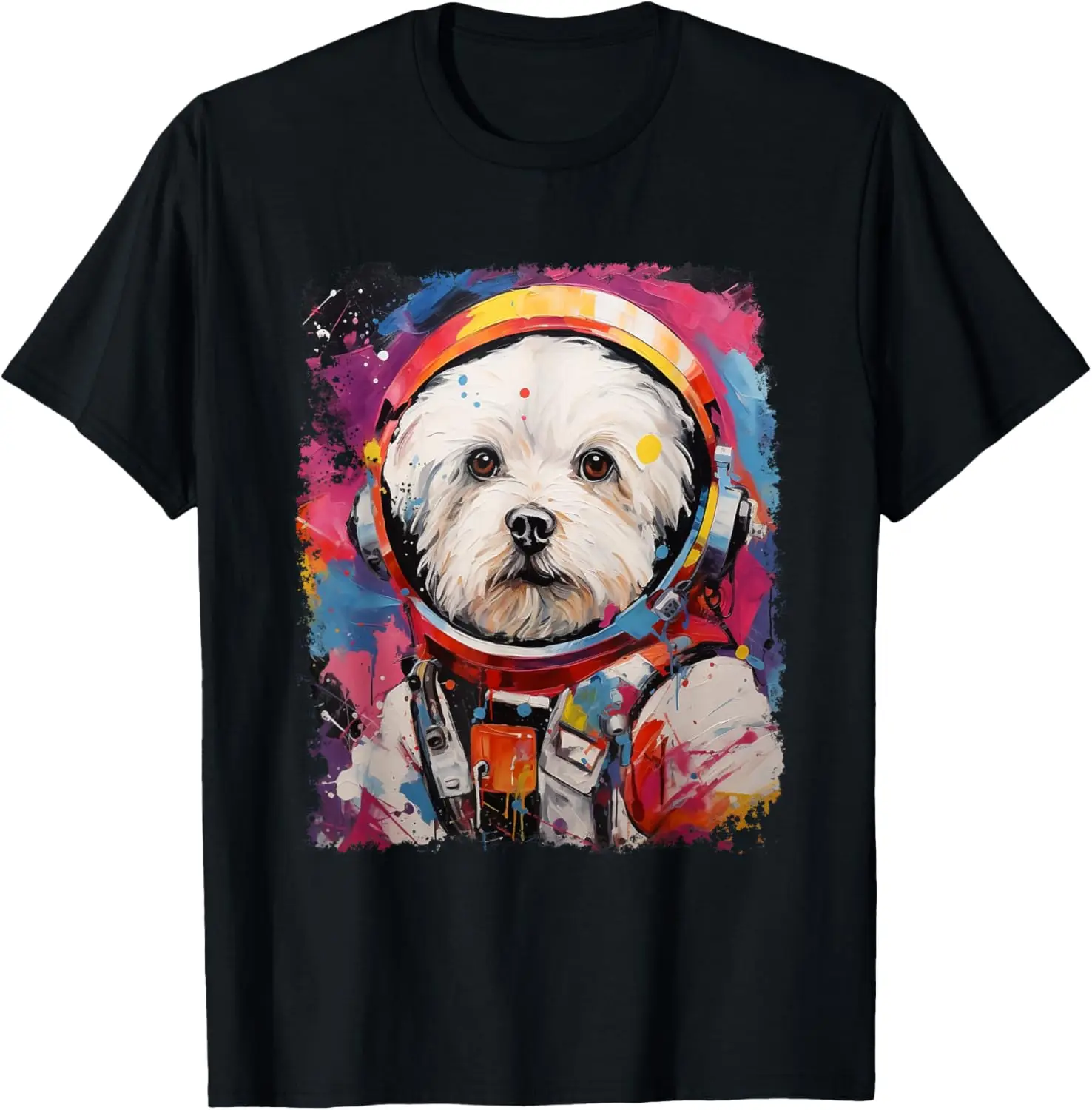 

Space Maltese Dog T-Shirt