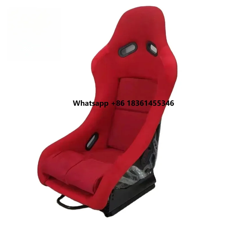 

Fixed Safety Racing Car Seat Red Velvet Adjustable