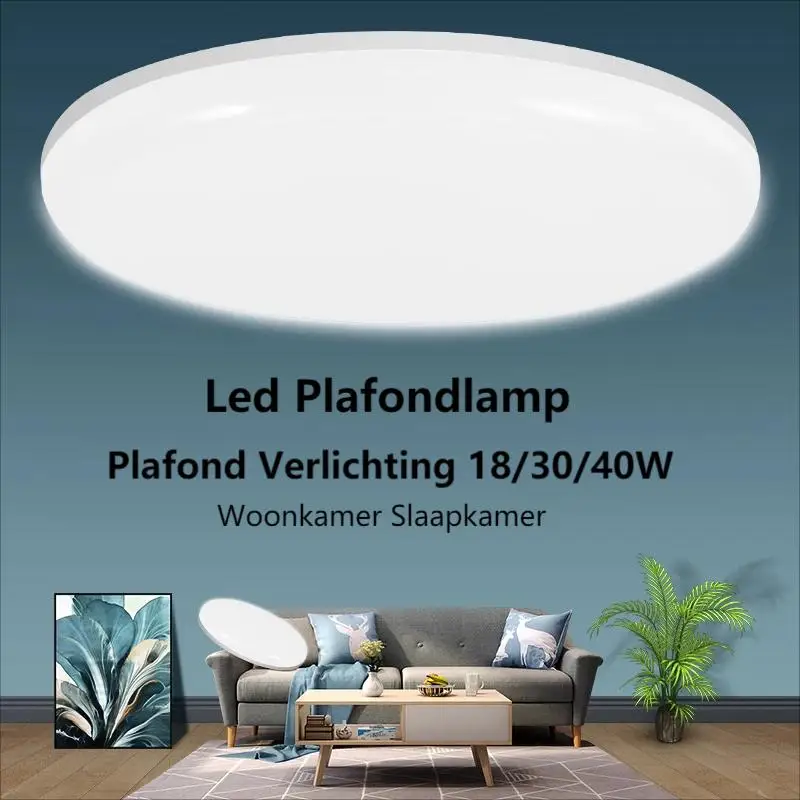 

Led Plafondlamp 220V Plafond Verlichting 18W 30W 40W Surface Mount Panel Verlichting Verlichting Voor Woonkamer Slaapkamer