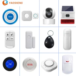 Sistema de alarma de seguridad antirrobo para el hogar, Detector de Sensor de movimiento inalámbrico, Sensor de puerta, sirena exterior, Control remoto, funciona con alarma Host