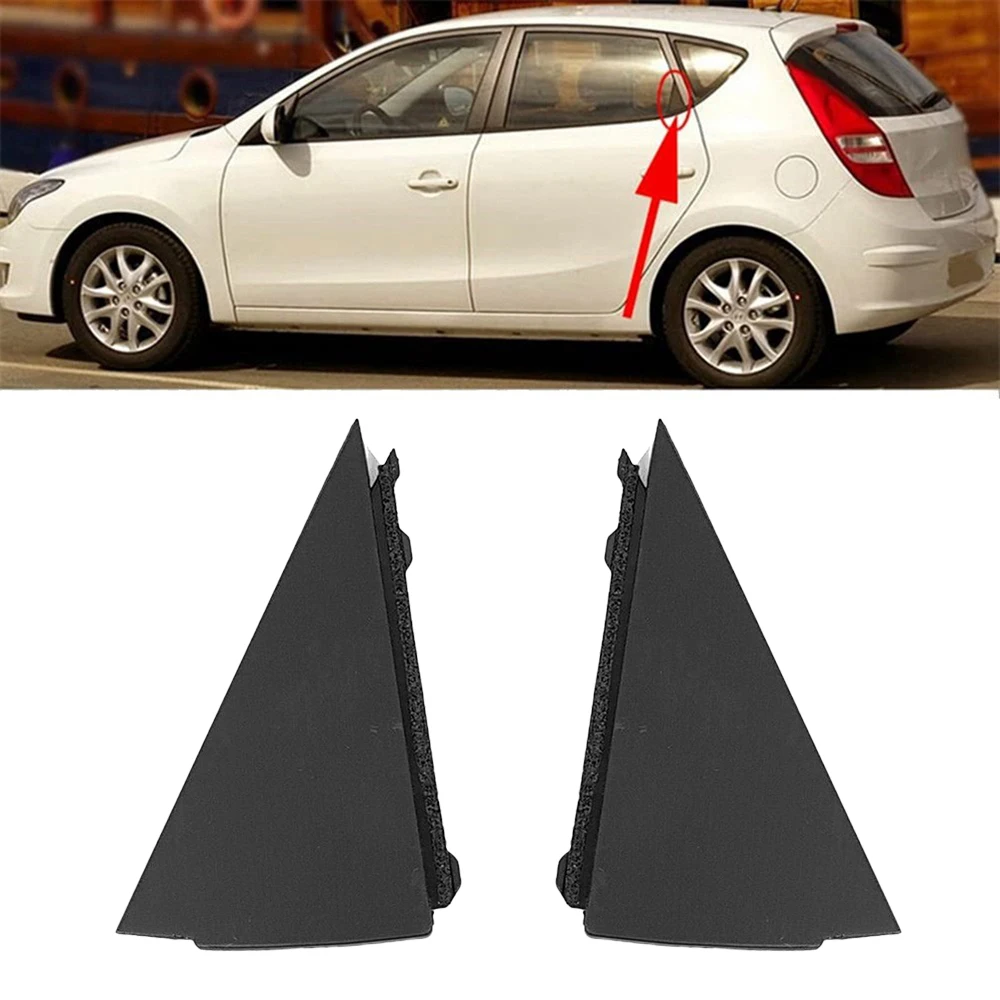 2pcs Car C-Pillar Post Outside Molding Trim For Hyundai I30 07~12 Hatchback Rear Window Triangle Trim Panel Left+right