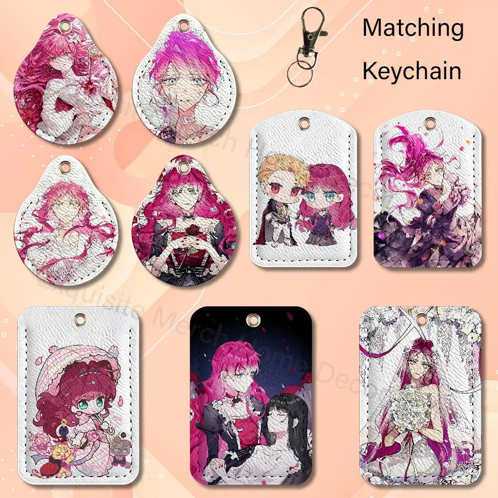 V-Villains Are D-Destined to Die Penelope Eckart Leather Card Holder Can Store Access Control ID Card Subway Air Tag Case
