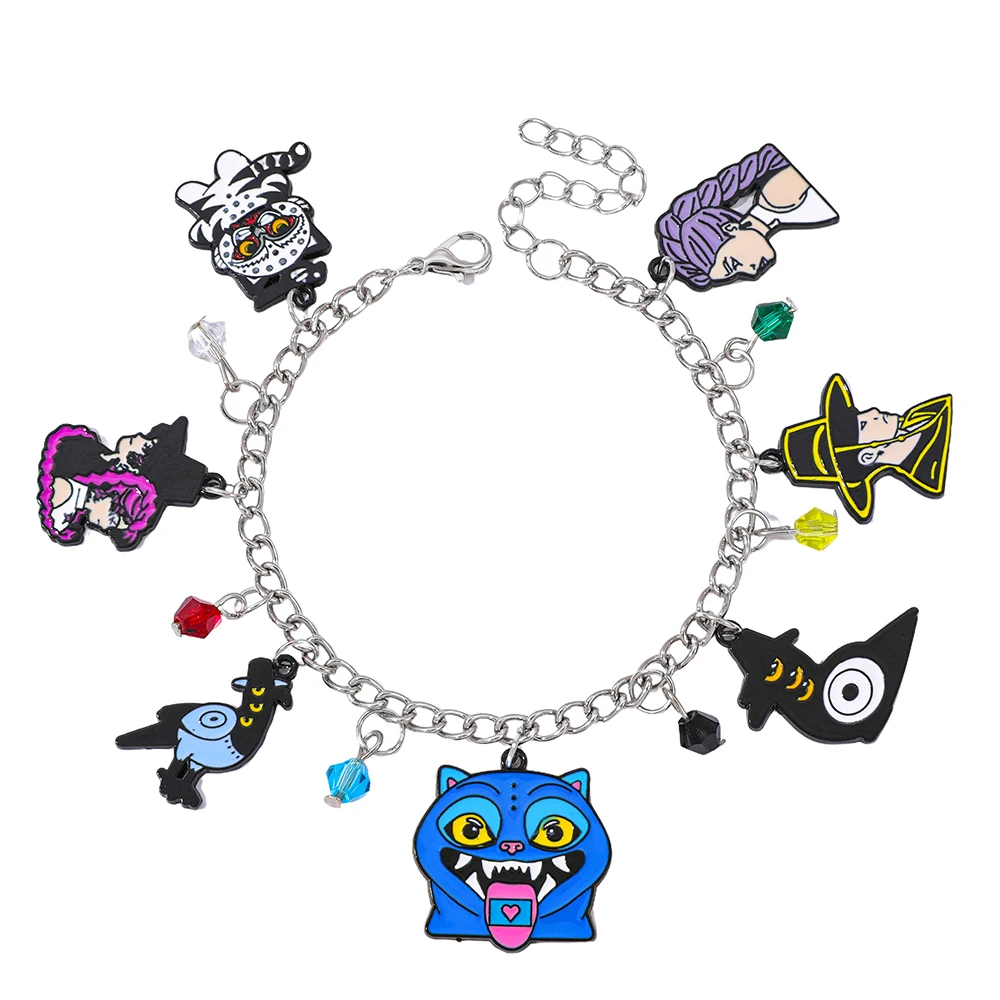 The Phantom of The Opera Bracelets Mask Dance Guitar Charm Classic Bracelets for Women Fashion Jewelry Bangle Lovers Gift