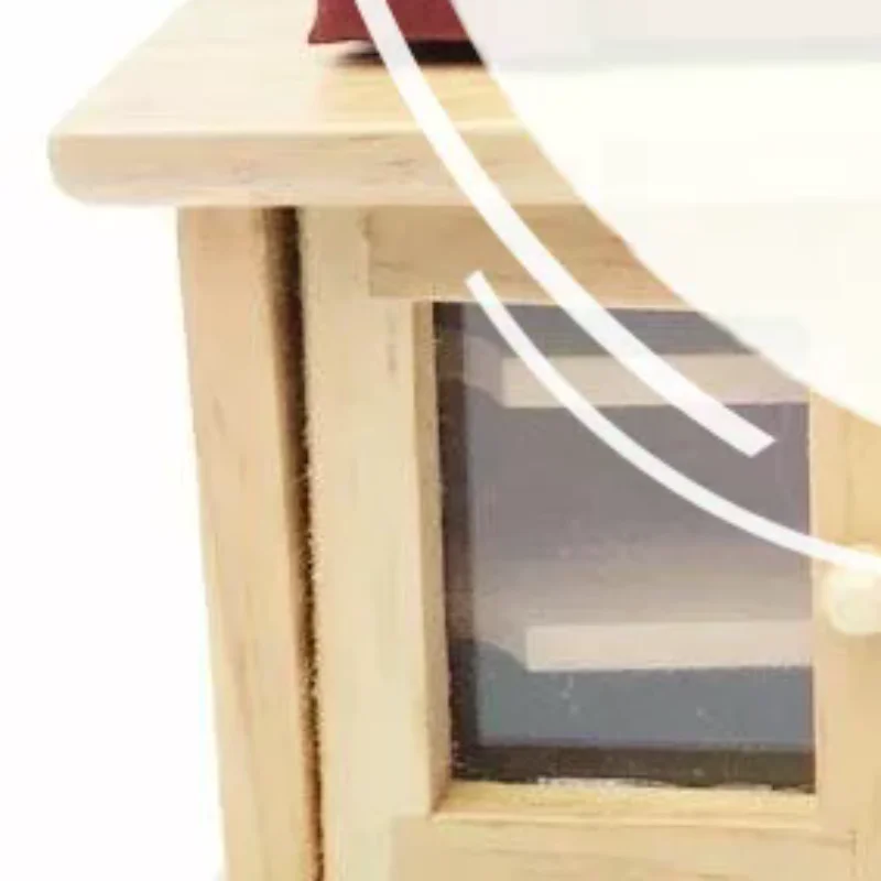 1 Stuks 1:12 Poppenhuis Miniatuur Retro Lederen Doos Aktetas Koffer Model Voor Poppenhuis Decor Kids Fantasiespel Speelgoed Gift