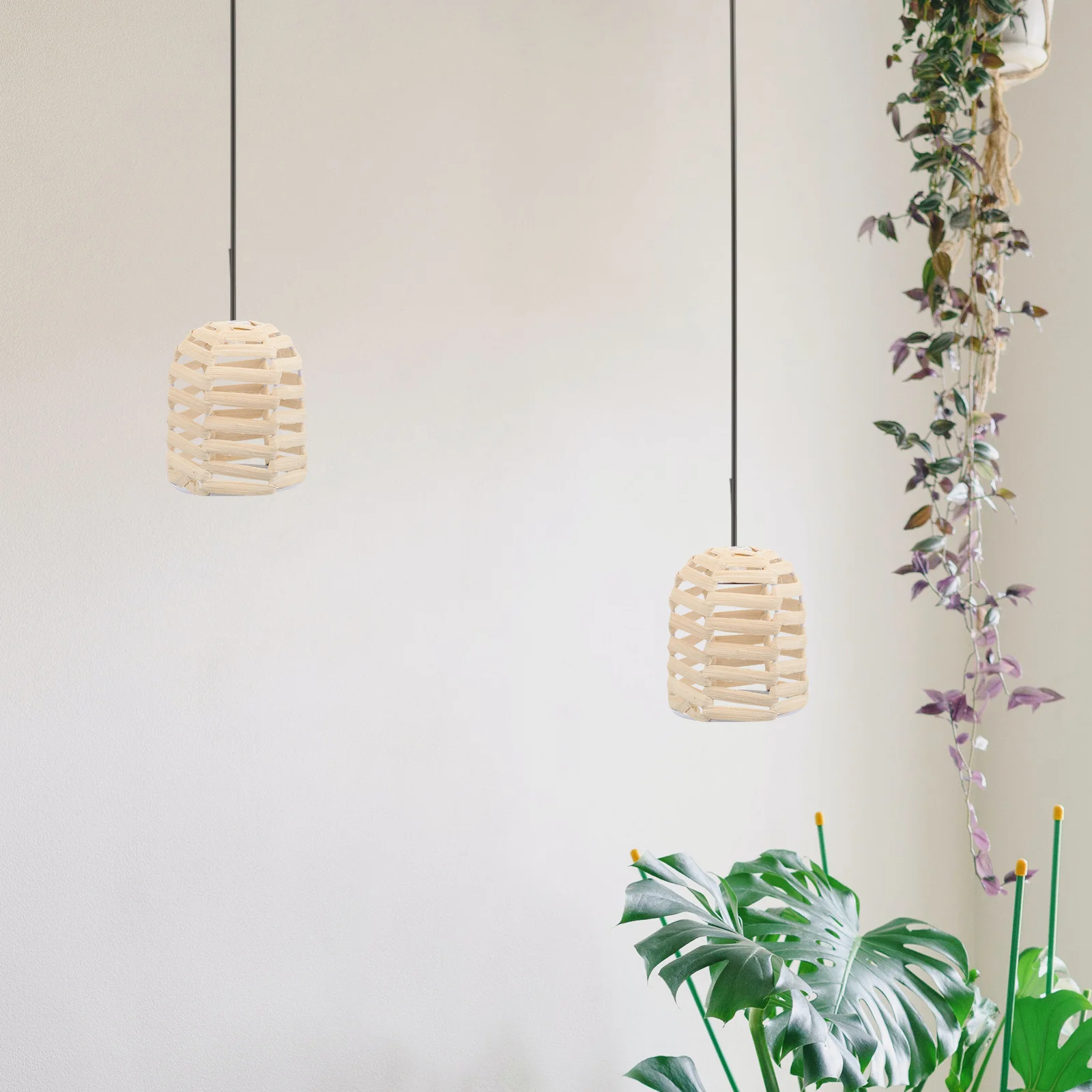 

Miniature Bamboo Lampshade Woven Lamp Cover for Small Lights Decorative Crafting Mini Lamp Shade Lampshades Bamboo Lampshade