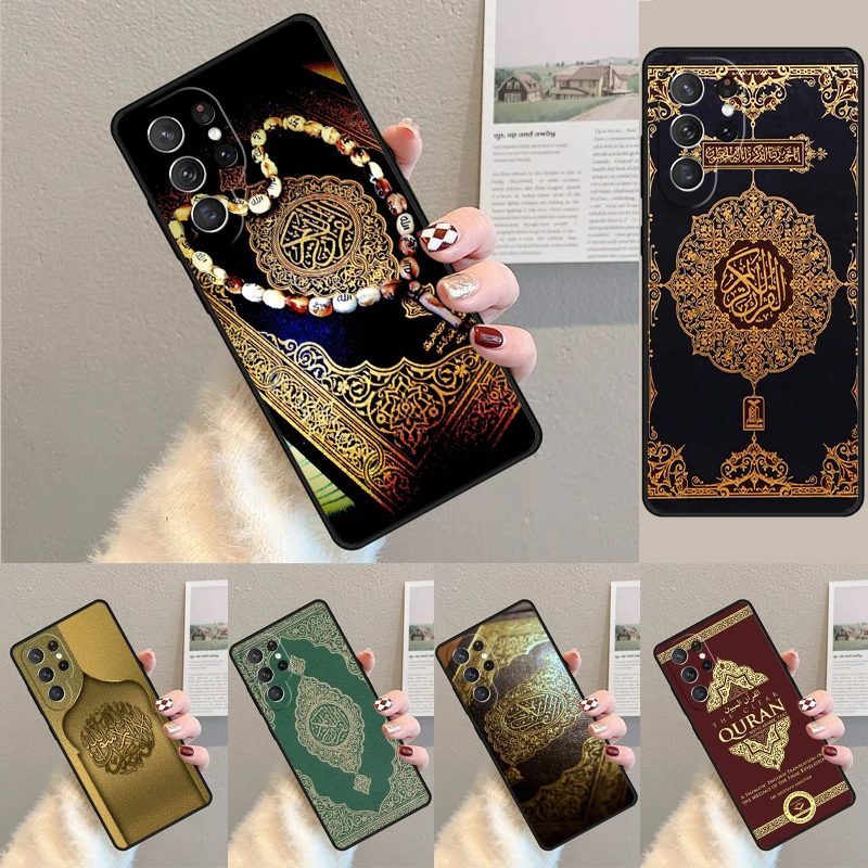 Funda de silicona para teléfono con citas del Corán en árabe, libro islámico, para Samsung Galaxy Note 10 Pro S26 S25 S24 S23 S22 S21 Plus Ultra