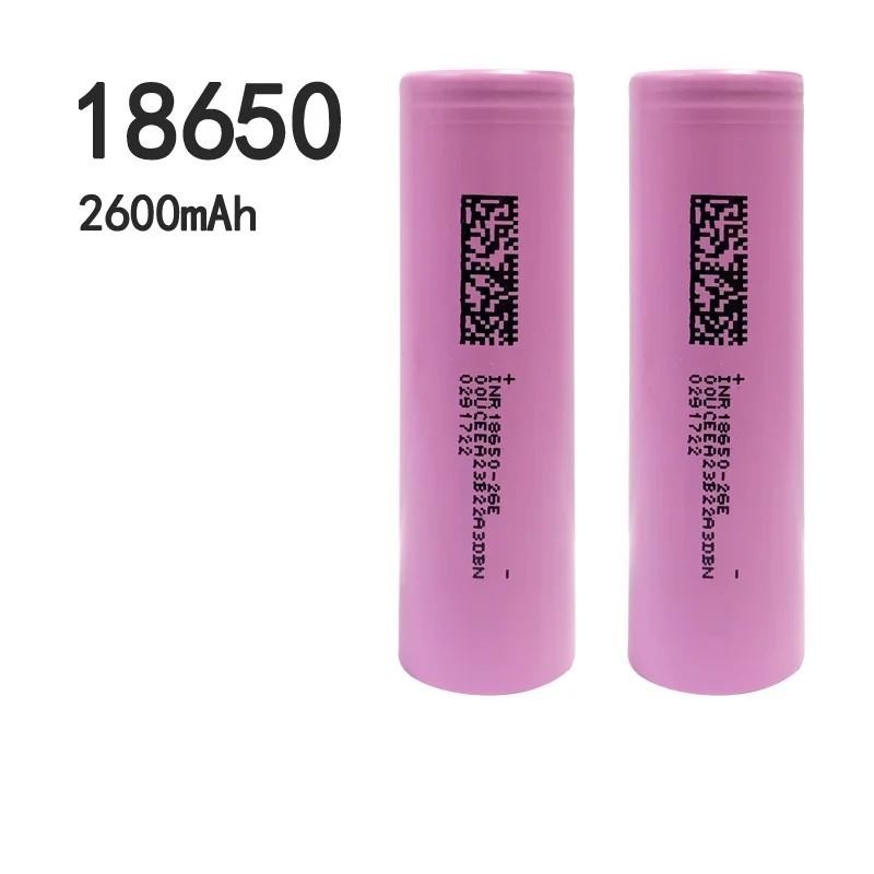 High Capacity 2600Mah 20A 18650 Rechargeable Battery 3.7V Lithium Ion New 0 Cycle for Bright Flashlight Drone Power Tools
